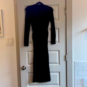 Long Sleeve Black Dress
